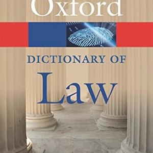 A Dictionary of Law (Oxford Paperback Reference)